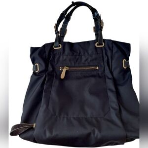 Maxx New York Black Nylon Tote